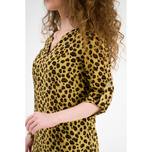 Платье-туника женское ODIS-П424ОЛ плательная ткань (р-ры: 44-56) оливковый