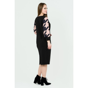 Платье женское ODIS-П433Ч трикотаж (р-ры: 46-54) черный