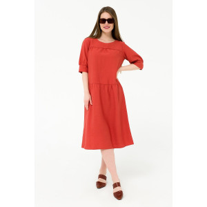 Платье женское ODIS-П435Т плательная ткань (р-ры: 46-54) оранжевый