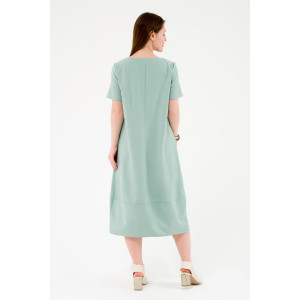 Платье женское ODIS-П438ОЛ плательная ткань (р-ры: 48-58) оливковый