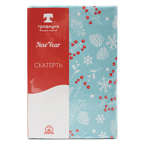 Скатерть "NewYear" рогожка "Шишки" 2519