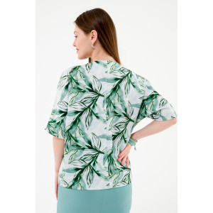 Жакет женский ODIS-Ж14З плательная ткань (р-ры: 46-54) зеленый