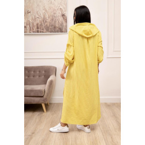 Платье-халат женское "Пляж Ж" штапель (последний размер) желтый 56-58