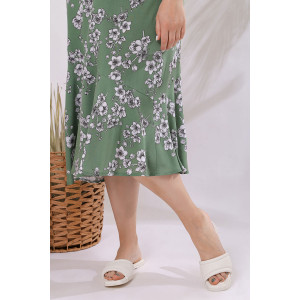 Платье женское "Фаворитка-2" штапель (последний размер) зеленый 50,52,54,58