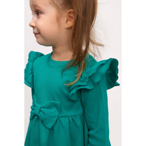Платье детское "Куколка-9" интерлок (р-ры: 80-116) бирюзовый