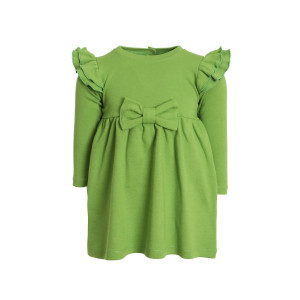 Платье детское "Куколка-7" интерлок (р-ры: 80-116) зеленый