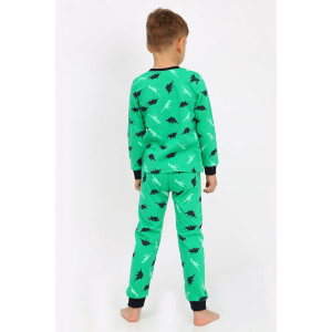Пижама детская "Эльф-17" кулирка (р-ры: 92-134) зеленый