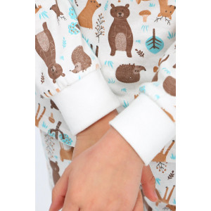 Пижама детская "Эльф-15" кулирка (р-ры: 92-134) молочный