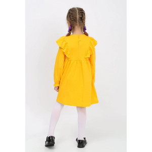 Платье детское "Облачко-2" интерлок (р-ры: 86-116) желтый
