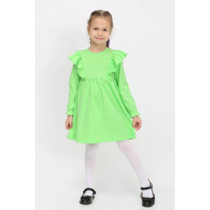 Платье детское "Облачко-1" интерлок (р-ры: 86-116) зеленый