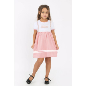 Платье детское "Клюковка-4" кулирка (р-ры: 110-134) светло-розовый