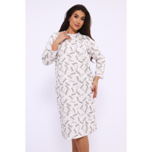 Сорочка женская М37 "Стрекозы" футер (последний размер) 48