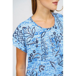 Платье женское 520 кулирка (последний размер) голубой 58