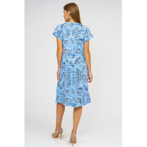 Платье женское 520 кулирка (последний размер) голубой 58