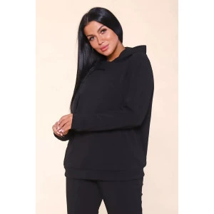 Костюм двойка женский "Jeans" 595 жаккард (р-ры: 48-58) черный Костюм двойка женский "Jeans" 595 жаккард (р-ры: 48-58) черный