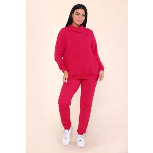 Костюм двойка женский "Jeans" 595 жаккард (р-ры: 48-58) фуксия Костюм двойка женский "Jeans" 595 жаккард (р-ры: 48-58) фуксия