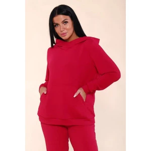 Костюм двойка женский "Jeans" 595 жаккард (р-ры: 48-58) фуксия Костюм двойка женский "Jeans" 595 жаккард (р-ры: 48-58) фуксия