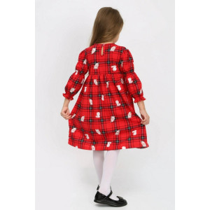 Платье детское "Жюли-7" кулирка (р-ры: 98-134) красный