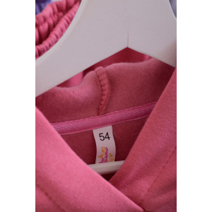 Костюм двойка женский 5300в футер 3-х нитка с начесом (последний размер) пудра 48,58