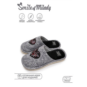 Тапки "Smile of Milady" А-82-422-01 текстиль (р-ры: 36-41)