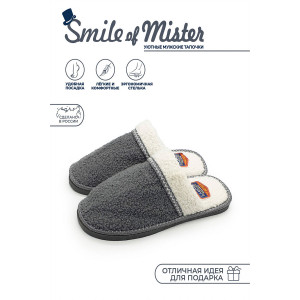 Тапки "Smile of Mister" А-41-031-12 текстиль (р-ры: 40-45)