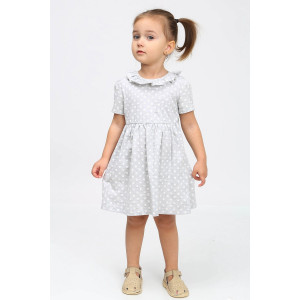 Платье детское "Амина-1" кулирка (р-ры: 86-116) серый