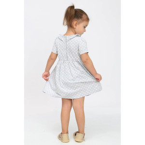 Платье детское "Амина-1" кулирка (р-ры: 86-116) серый