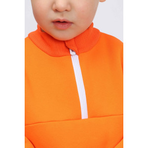 Костюм двойка детский "Непоседа-3" футер 3-х нитка с начесом (р-ры: 86-116) оранжевый