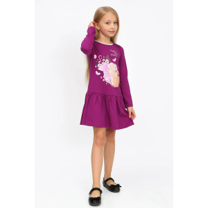 Платье детское "Заинька-13" кулирка (р-ры: 104-128) фиолетовый