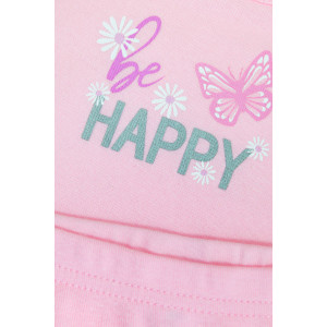 Комплект белья детский для девочки №31195 рибана (р-ры: 134-164) розовый