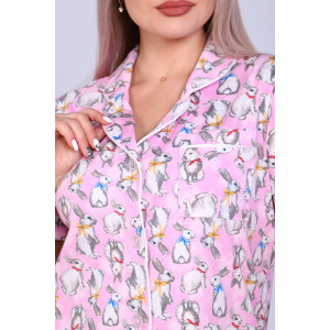 Пижама женская №70029 кулирка (р-ры: 42-52) розовый