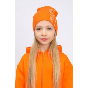 Комбинезон детский "Жади-3" футер 3-х нитка с начесом (р-ры: 104-134) оранжевый