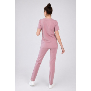 Костюм медицинский женский "Миндаль" М-02-14-ФУТ футер (р-ры: 40-58) перламутровый