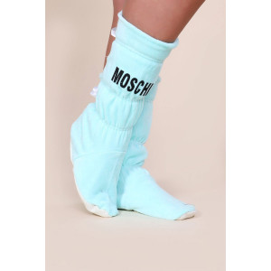 Костюм двойка женский с сапожками 217 "Moschinoo" велюр (последний размер) ментол 48