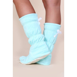 Костюм двойка женский с сапожками 217 "Moschinoo" велюр (последний размер) ментол 48