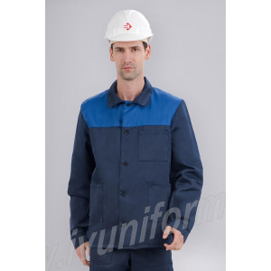 Куртка мужская рабочая "Стандарт" грета (р-ры: 44-66) темно-синий
