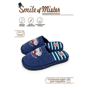 Тапки "Smile of Mister" А81-150-02 текстиль (р-ры: 40-45)