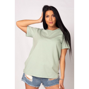 Футболка женская "Базовая" Ф-38 кулирка (последний размер) шалфей 54 Футболка женская "Базовая" Ф-38 кулирка (последний размер) шалфей 54