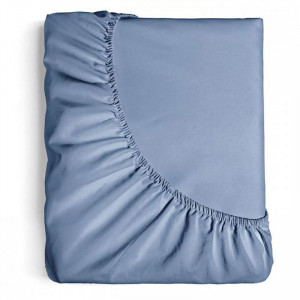 Простыня на резинке перкаль "Деним" 710 Простыня на резинке перкаль "Деним" 710