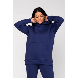 Толстовка женская ФТ-16 "Рокси" футер 3-х нитка с начёсом (последний размер) парламент 46,50