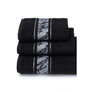 Полотенце махровое "Marble pattern" черный Полотенце махровое "Marble pattern" черный