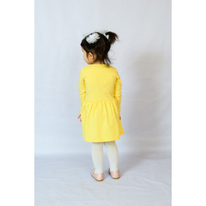 Платье детское №83008 кулирка (р-ры: 28-36) желтый