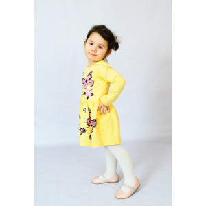Платье детское №83006 кулирка (р-ры: 28-36) желтый