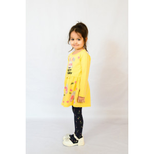 Платье детское №83005 кулирка (р-ры: 28-36) желтый