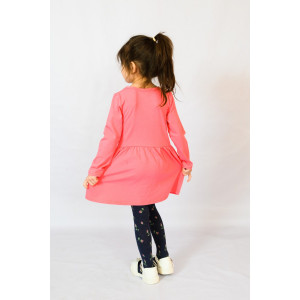 Платье детское №83005 кулирка (р-ры: 28-36) темно-розовый