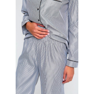 Пижама женская №340GRY сатин (р-ры: 42-52) серый