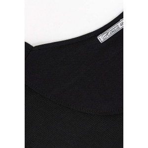Платье женское №21573 футер с лайкрой 2-х нитка (р-ры: 44-60) черный