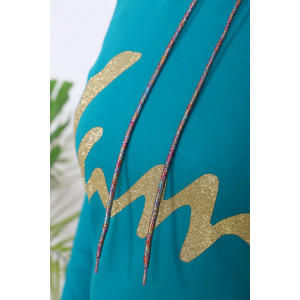 Платье женское "Джина" С-4239 футер 2-х нитка (р-ры: 46-60) бирюзовый