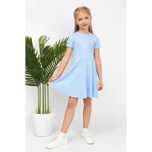 Платье детское "Эльвира-2" трикотаж (р-ры: 128-146) голубой