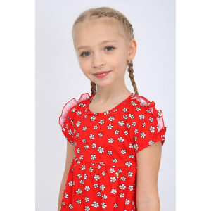 Платье детское "Лола-7" кулирка (р-ры: 98-134) красный